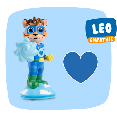 Figur Leo lehrt alles über Freundschaft und Soziales