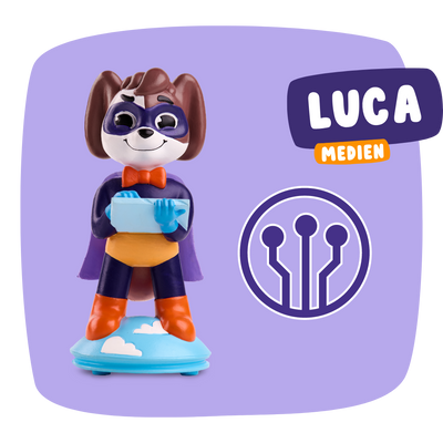 Lerne alles über die Medien mit Figur Luca